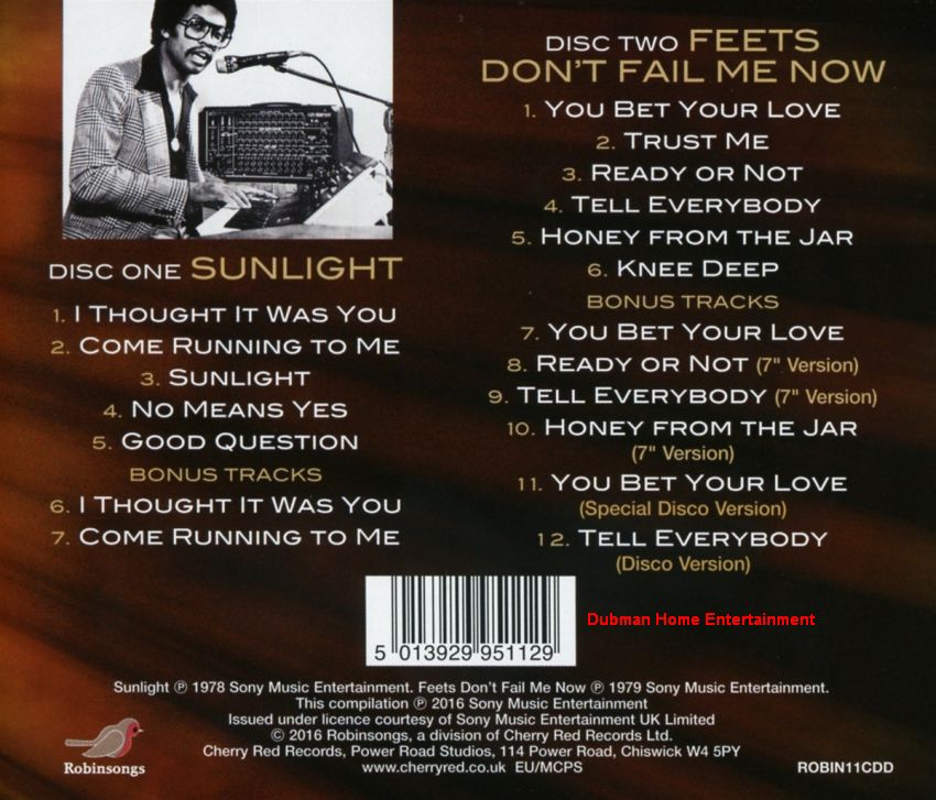 Herbie Hancock Sunlight / Feets Don't Fail Me Now Dubman Home